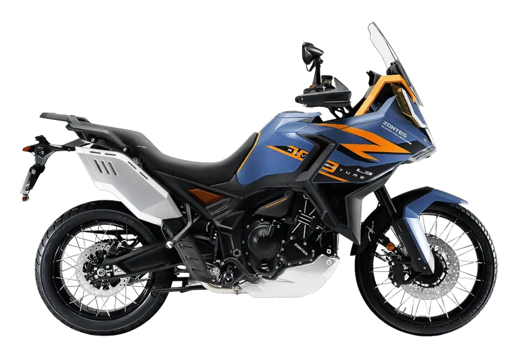 Moto trail tricilíndrica Zontes 703 F Adventure en Zontes Barcelona