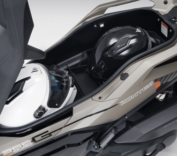 compartimento de asiento de Zontes 368G ETC